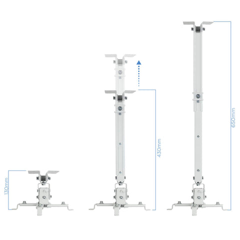 Soporte de Techo para Proyector TooQ PJ2012T-W/ Inclinable/ hasta 20kg