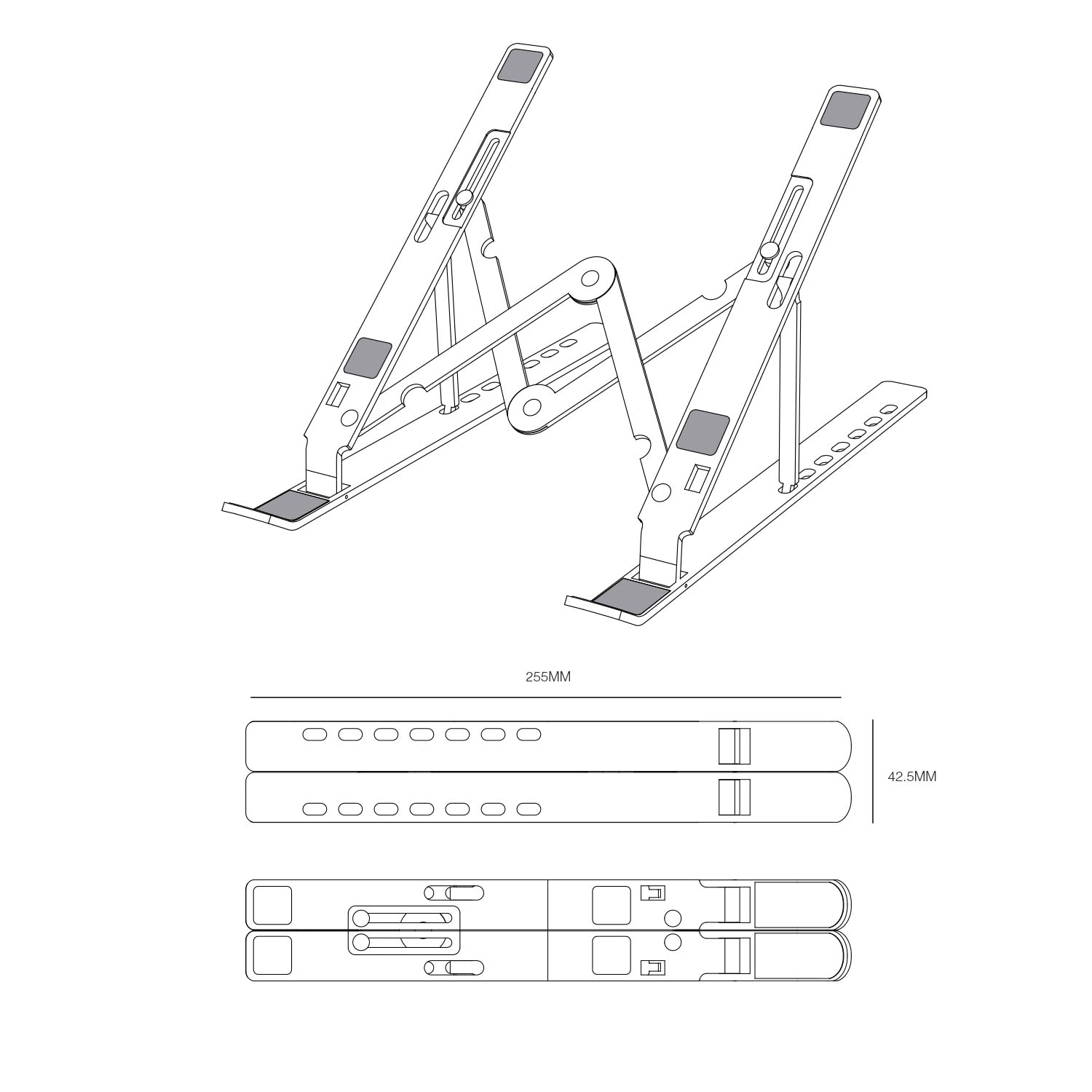 Soporte para Portátil/Tablet Aisens LPS3M-179 hasta 15'