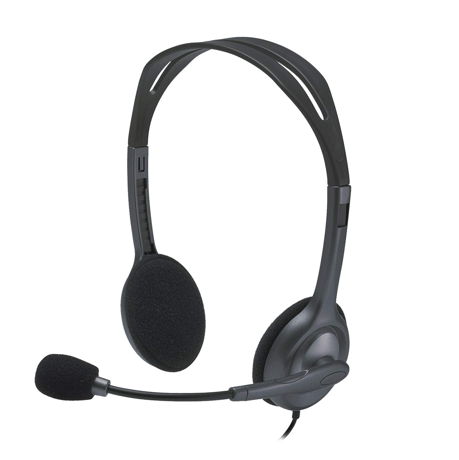 Auriculares Logitech H111/ con Micrófono/ Jack 3.5/ Negros