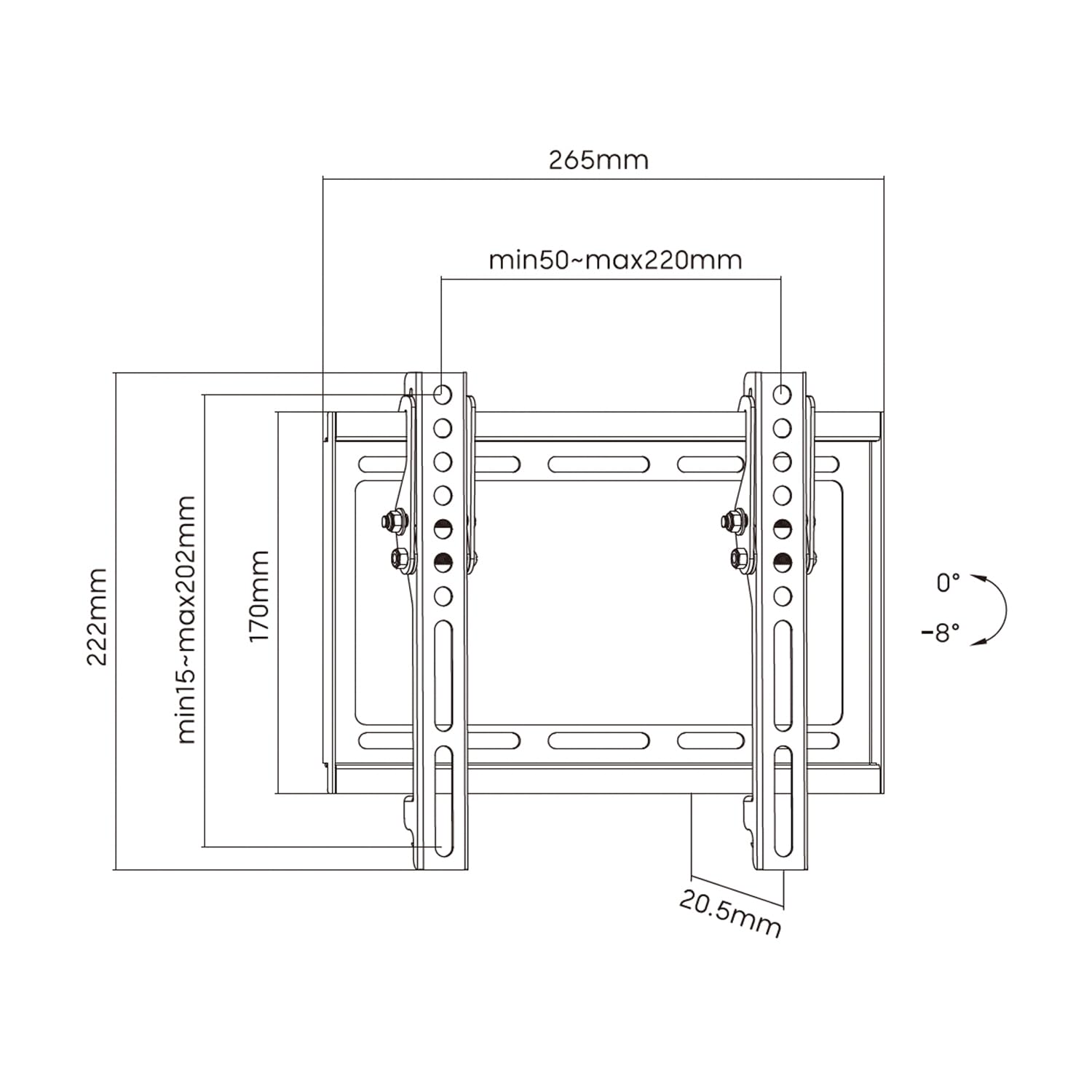 Soporte de Pared Inclinable Aisens WT42T-159 para TV de 23-42'/ hasta 35kg