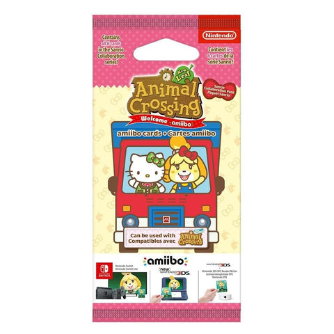 Nintendo - Pack 6 Tarjetas Amiibo Animal Crossing, Hello Kitty