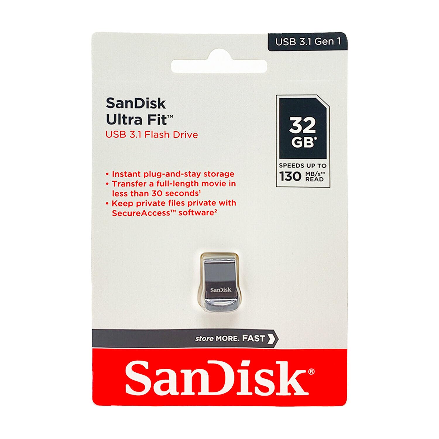 Pendrive 32GB SanDisk Ultra Fit USB 3.1