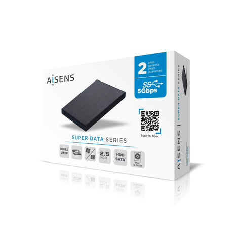 Caja Externa para Disco Duro de 2.5' Aisens ASE-2530B/ USB 3.1