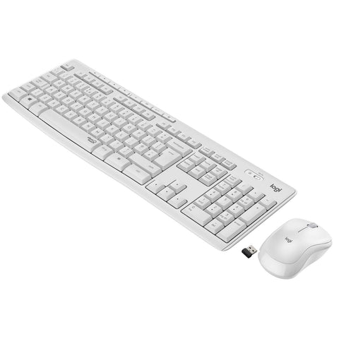 Teclado y Ratón Inalámbricos Logitech Silent Touch MK295/ Blanco