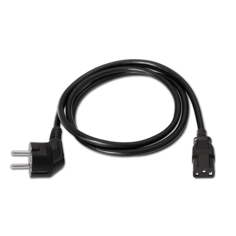 Cable Alimentación Aisens A132-0167/ CEE(7-7) Macho - C13 Hembra/ Hasta 1500W/ 1.5m/ Negro