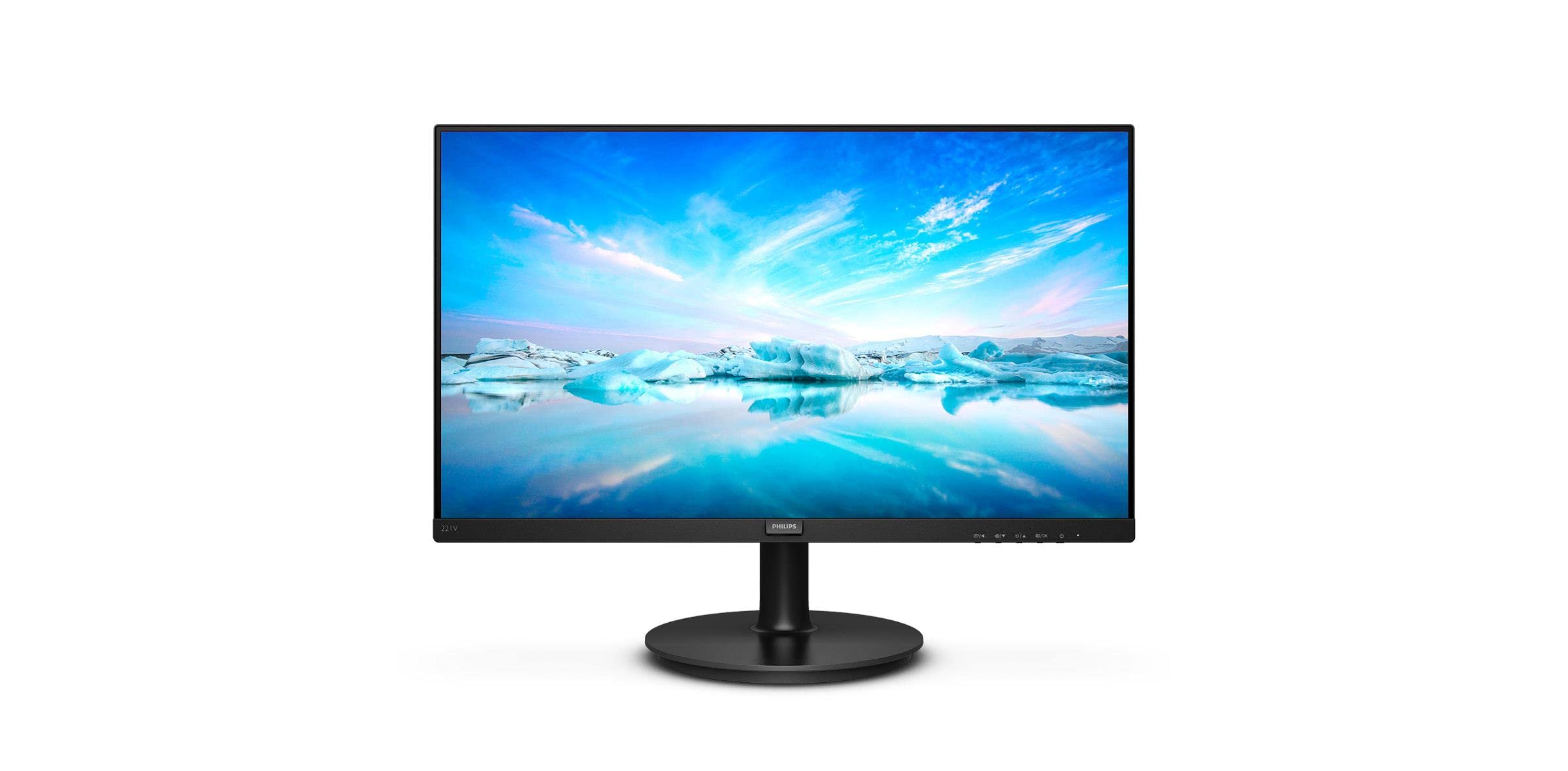 Monitor Philips V-Line 221V8 21.5'/ Full HD/ Negro