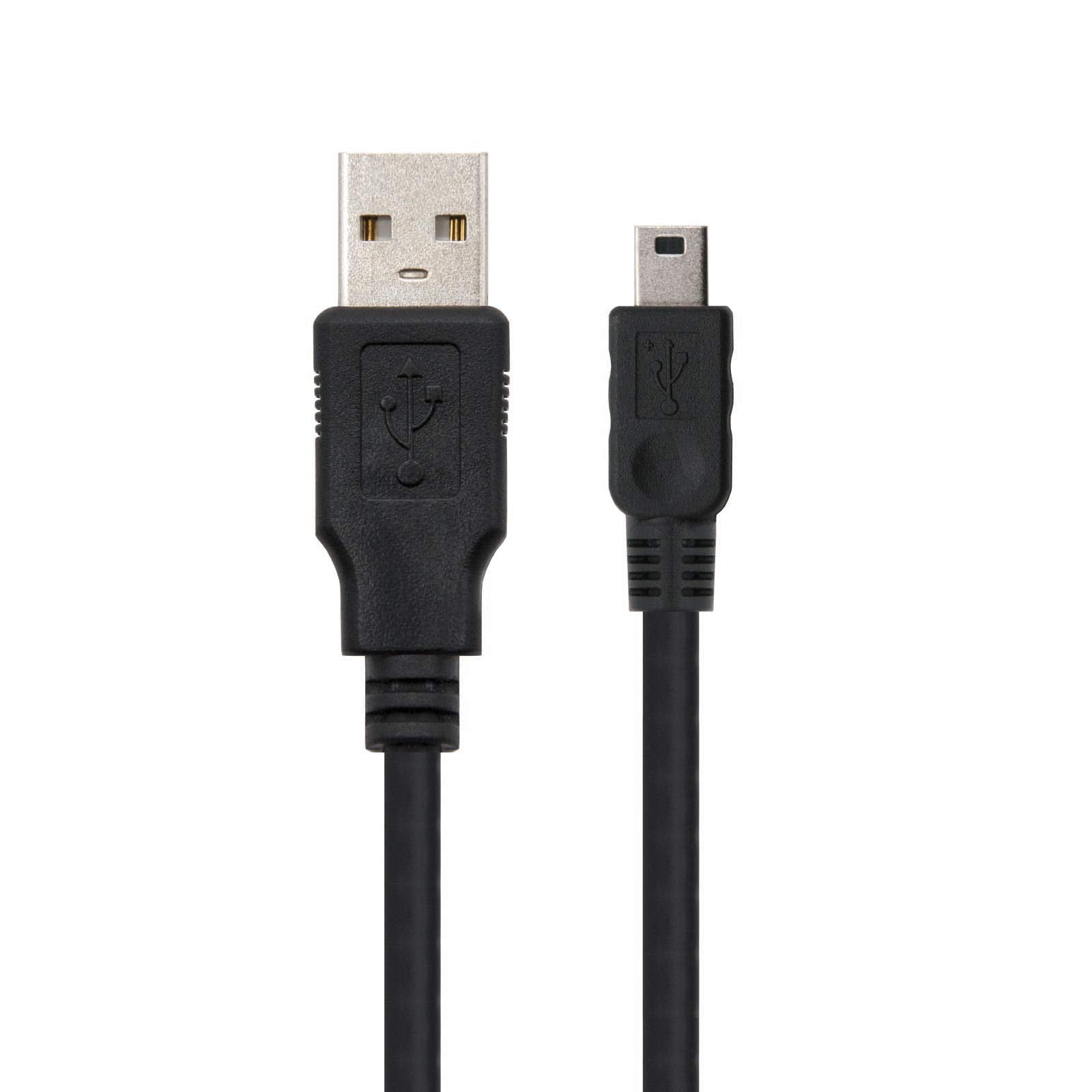 Cable USB 2.0 Nanocable 10.01.0401/ USB Macho - MiniUSB Macho/ 1m/ Negro