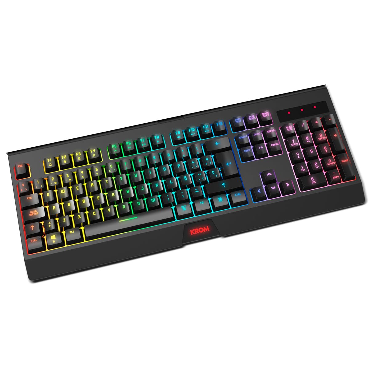 Pack Gaming Krom Kabala/ Teclado + Ratón Inalámbricos