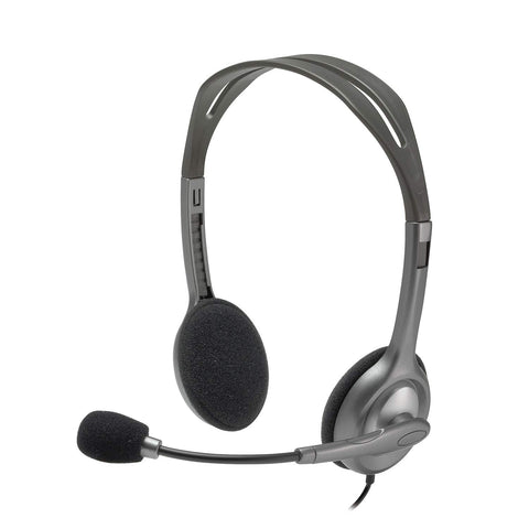 Auriculares Logitech H110/ con Micrófono/ Jack 3.5/ Plateados