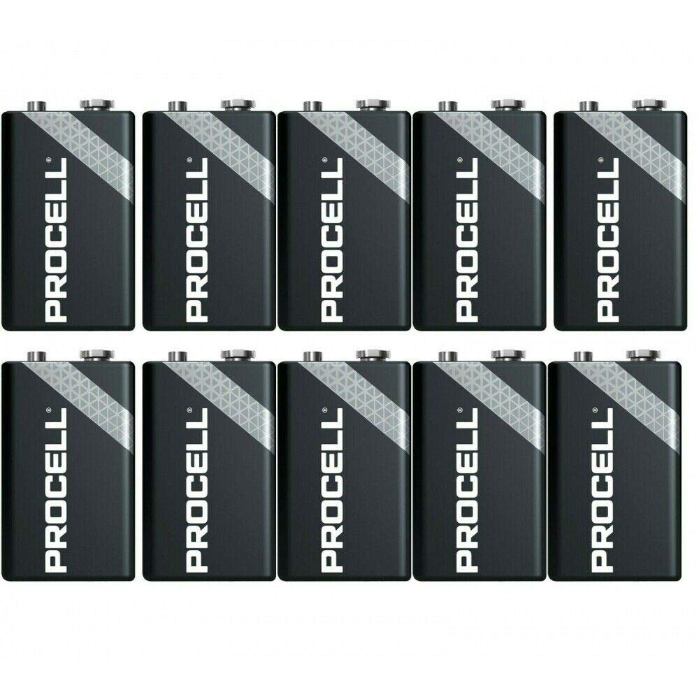 Pack de 10 Pilas Duracell PROCELL ID1604IPX10/ 9V/ Alcalinas