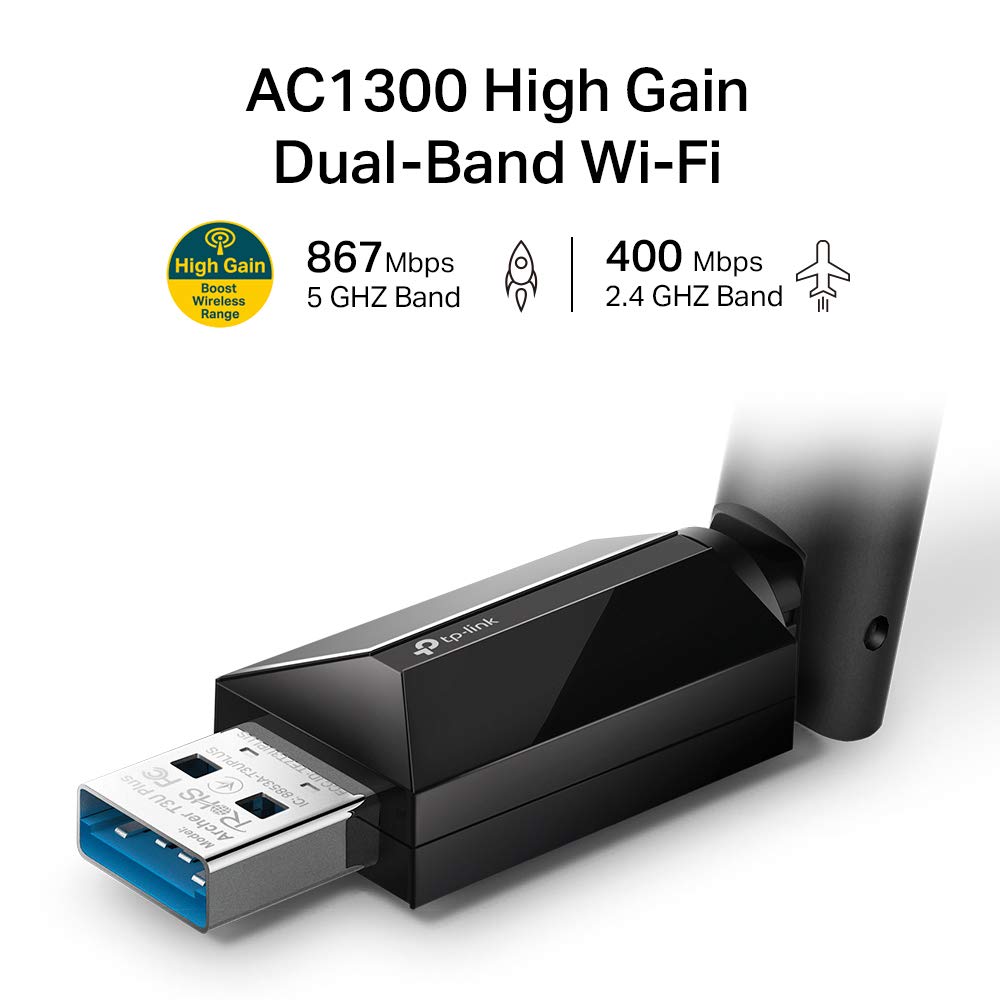 Adaptador USB - WiFi TP-Link Archer T3U Plus/ 867Mbps