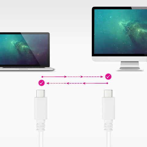 Cable USB 2.0 Tipo-C Nanocable 10.01.2301-W/ USB Tipo-C Macho - USB Tipo-C Macho/ 480Mbps/ 1m/ Blanco