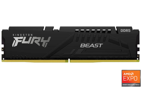 Memoria RAM Kingston FURY Beast 2 x 16GB/ DDR5/ 5600MHz/ 1.25V/ CL36/ DIMM