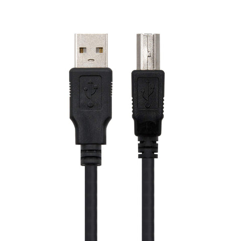 Cable USB 2.0 Impresora Nanocable 10.01.0103-BK/ USB Tipo-B Macho - USB Macho/ 1.8m/ Negro