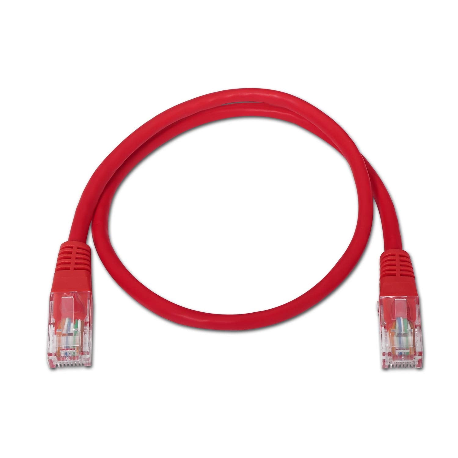 Cable de Red RJ45 UTP Aisens A133-0187 Cat.5e/ 50cm/ Rojo