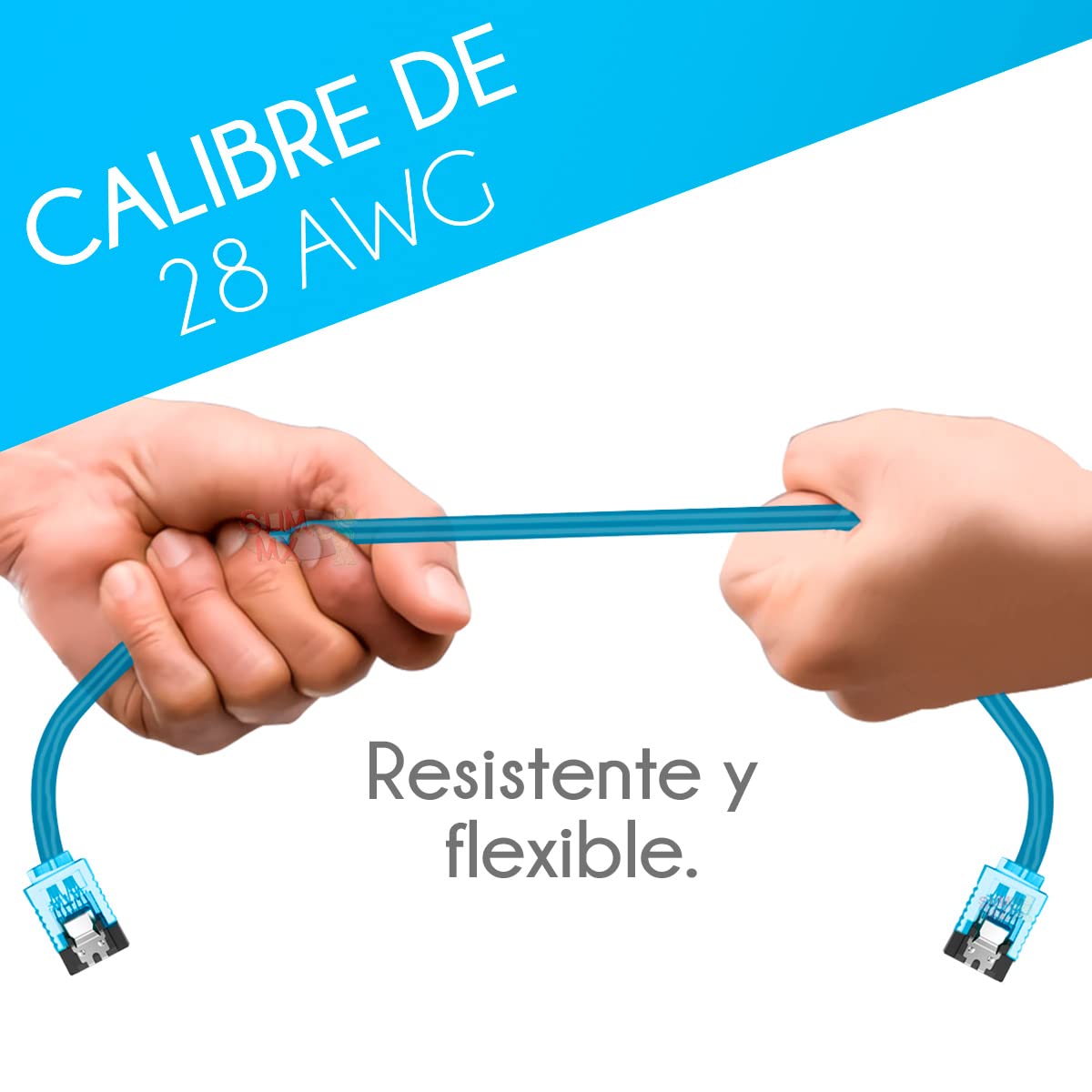 Cable SATA Vention KDDSD/ SATA Hembra - SATA Hembra/ 50cm/ Azul