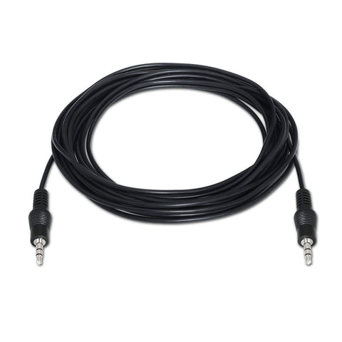 Cable Estéreo Aisens A128-0143/ Jack 3.5 Macho - Jack 3.5 Macho/ Hasta 0.1W/ 3m/ Negro