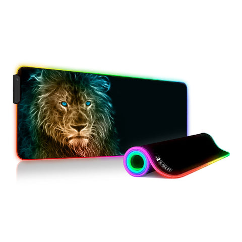 Alfombrilla Subblim SUBMP-02RGB10 LED RGB Lion XL/ 800 x 300 x 4 mm