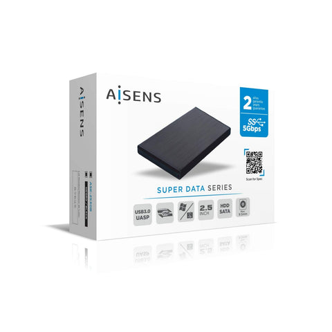 Caja Externa para Disco Duro de 2.5' Aisens ASE-2530B/ USB 3.1