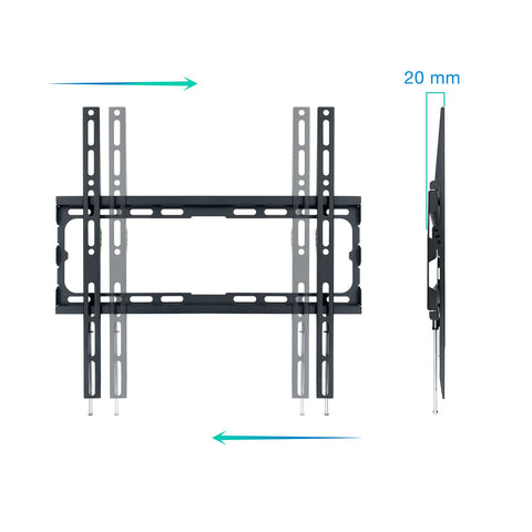 Soporte de Pared Fijo TooQ LP1070F-B para TV de 32-70'/ hasta 45kg