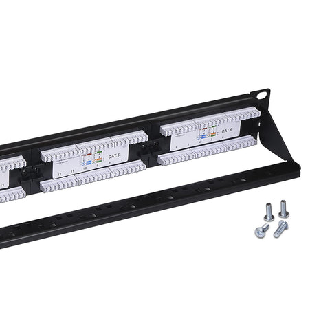 Patch Panel Aisens A141-0509/ 24 Puertos/ Cat.6/ Altura 1U/ Gestión de Cables