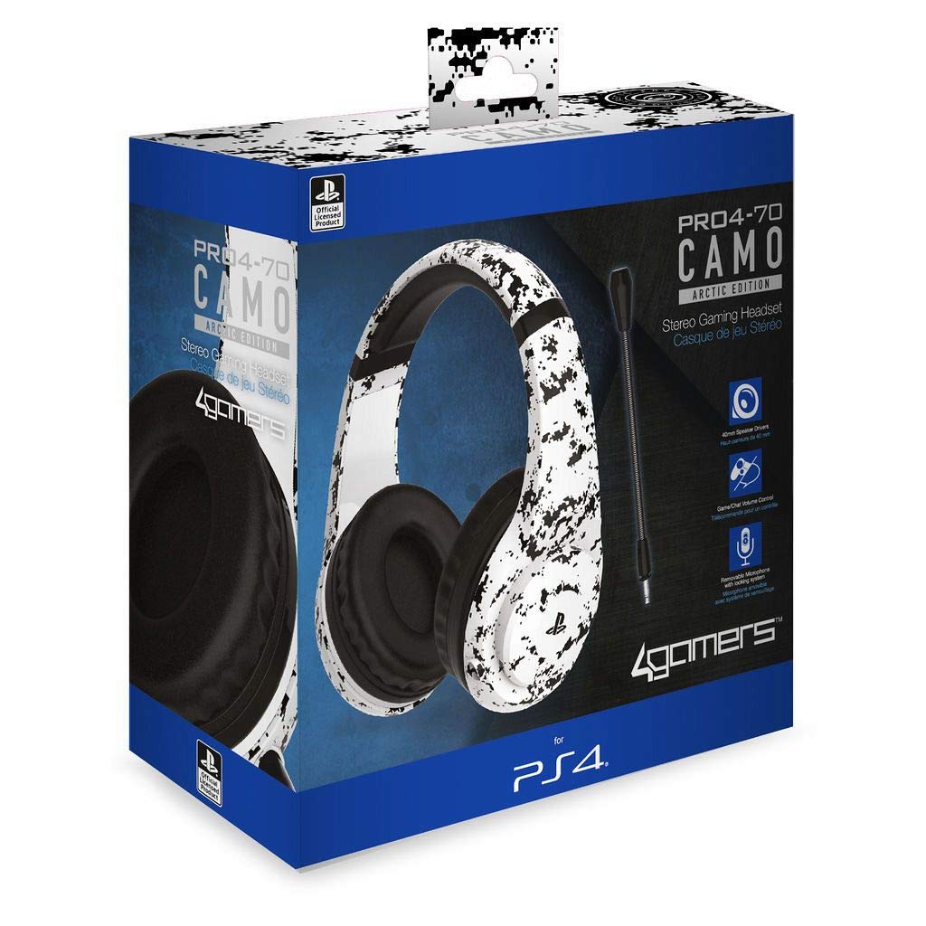 4 Gamers - PRO4-70 Artic Camo Auricular Gaming, Licenciado (PS4)