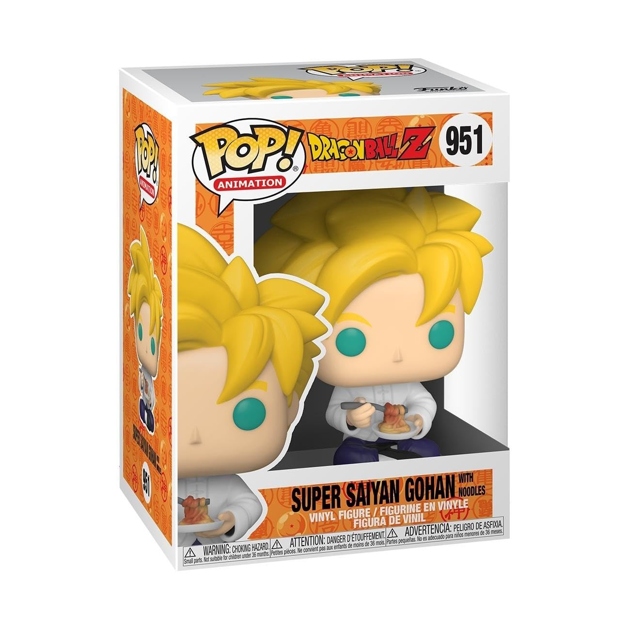 Funko Pop! Animation: DBZ S9- SS Gohan With Noodles - Dragon Ball Z - Figura de Vinilo Coleccionable - Idea de Regalo- Mercancia Oficial - Juguetes para Niños y Adultos - Anime Fans