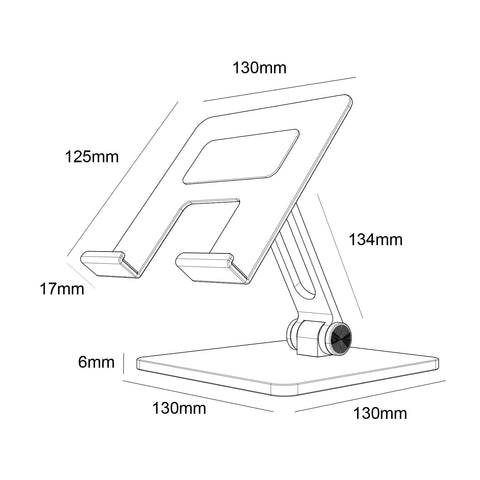 Soporte para Smartphone/Tablet Aisens MS2PXXL-183/ Gris