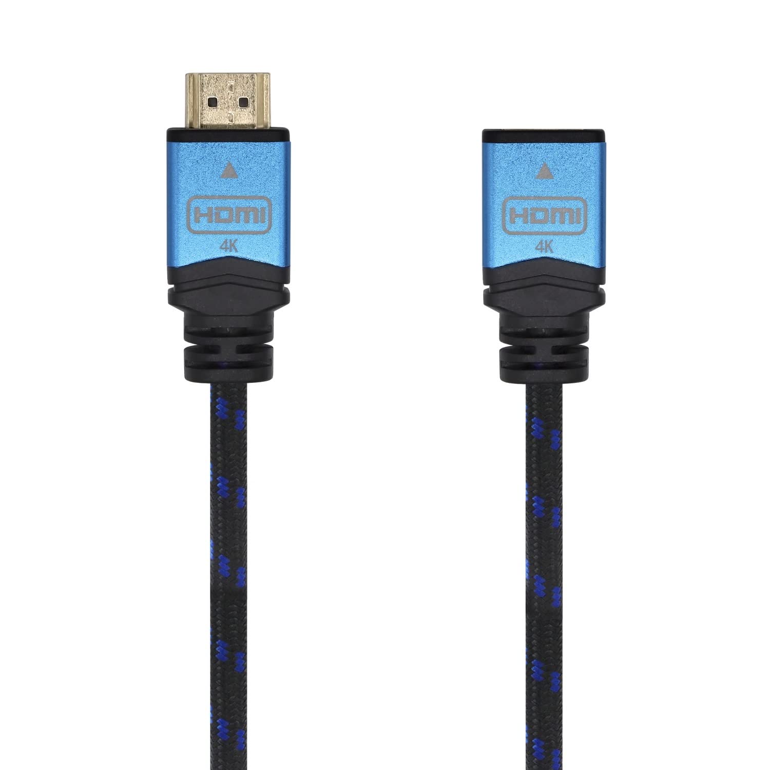 Cable Alargador HDMI Aisens A120-0454/ HDMI Macho - HDMI Hembra/ 3m/ Negro/ Azul