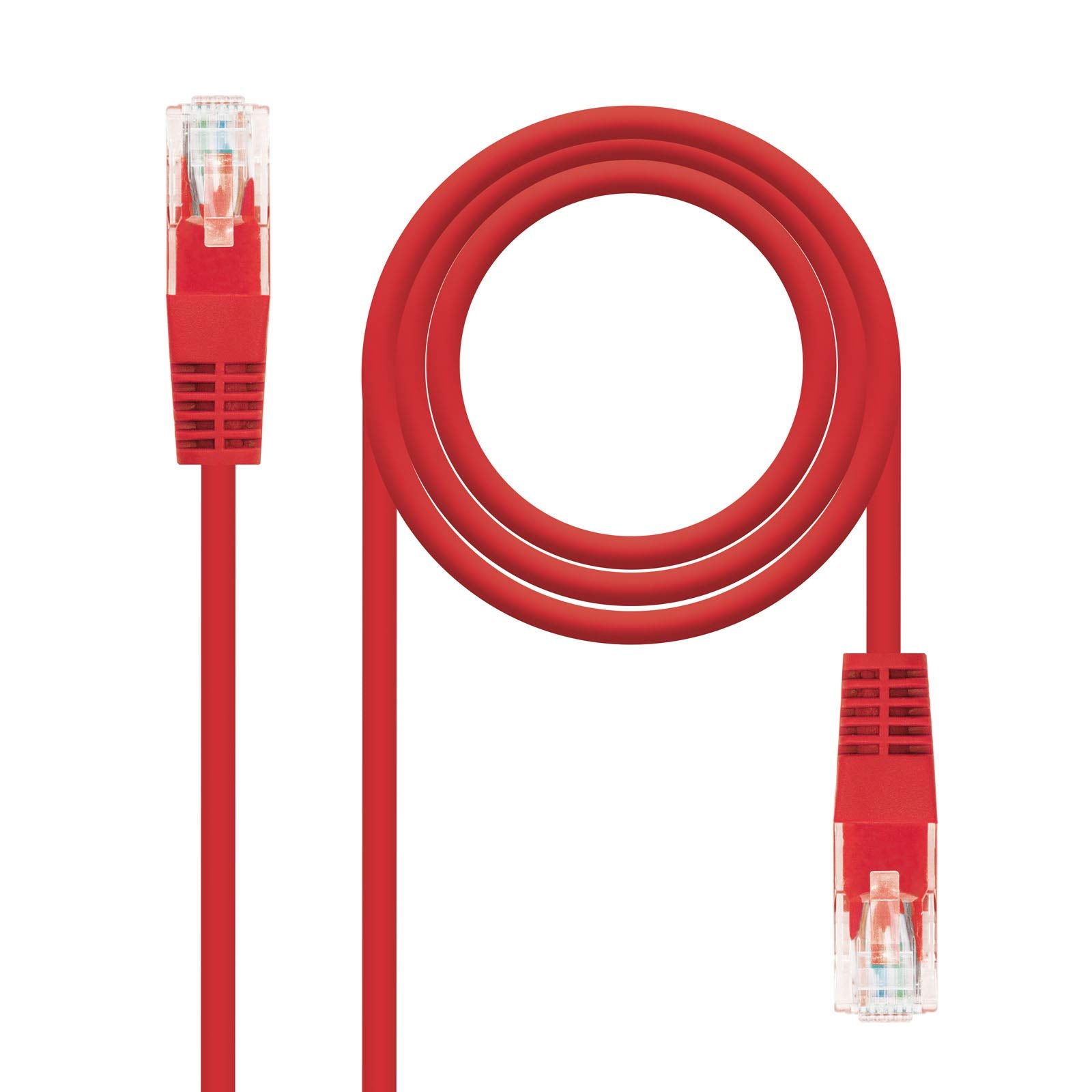 Cable de Red RJ45 UTP Nanocable 10.20.0400-L30 Cat.6/ 30cm/ Rojo