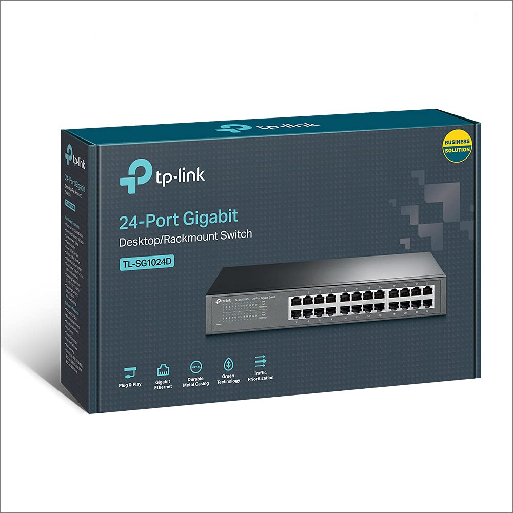 Switch TP-Link 24P GIGA 24 Puertos/ RJ-45 10/100/1000