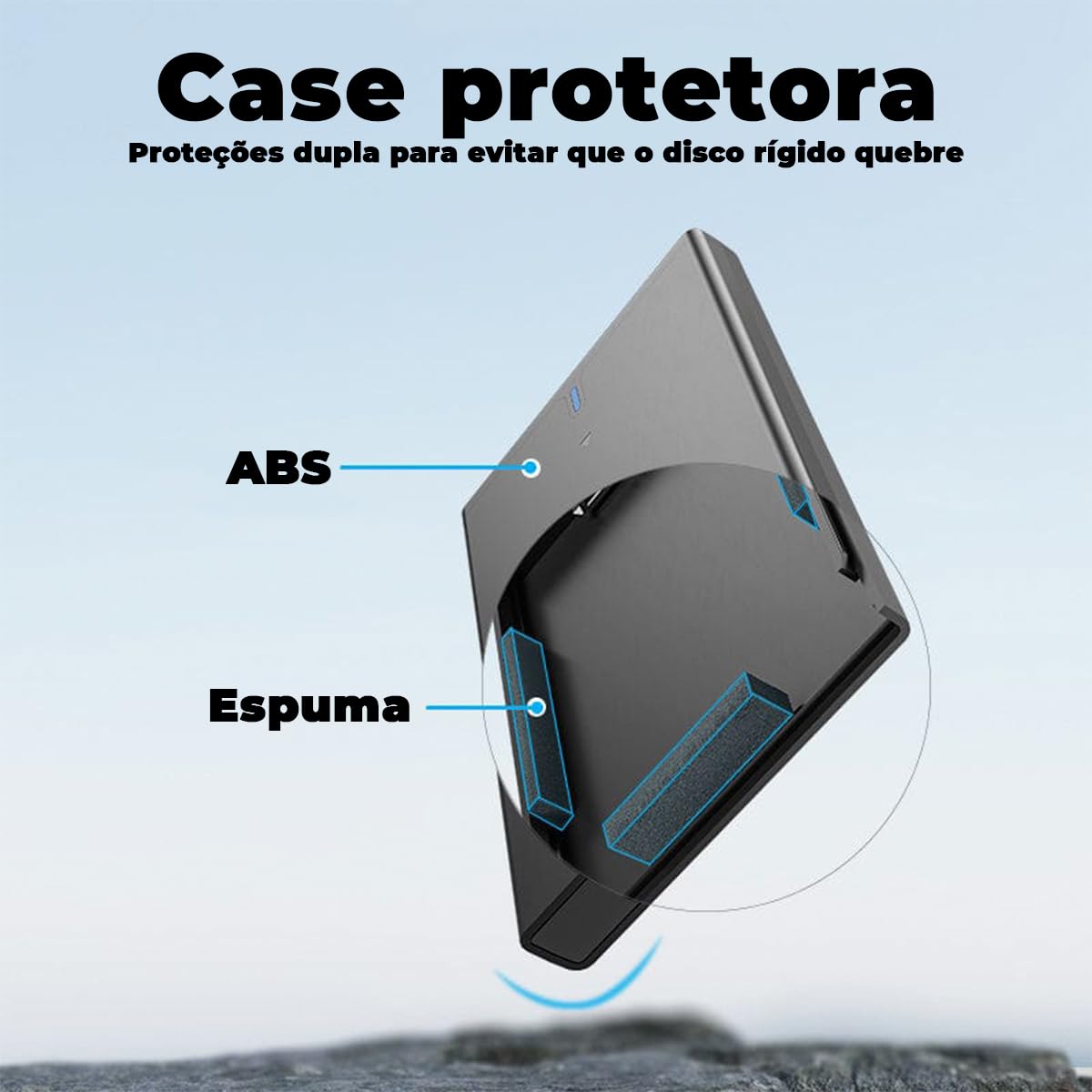 Caja Externa para Disco Duro de 2.5' Vention KPAB0/ USB 3.0 Micro USB/ Sin tornillos