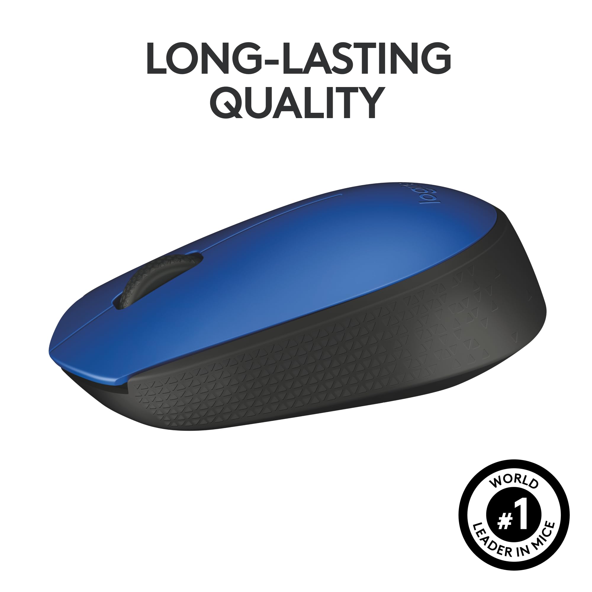 Ratón Inalámbrico Logitech M171/ Hasta 1000 DPI/ Azul