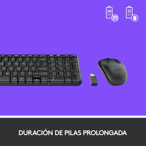 Teclado y Ratón Inalámbricos Logitech Wireless Combo MK220