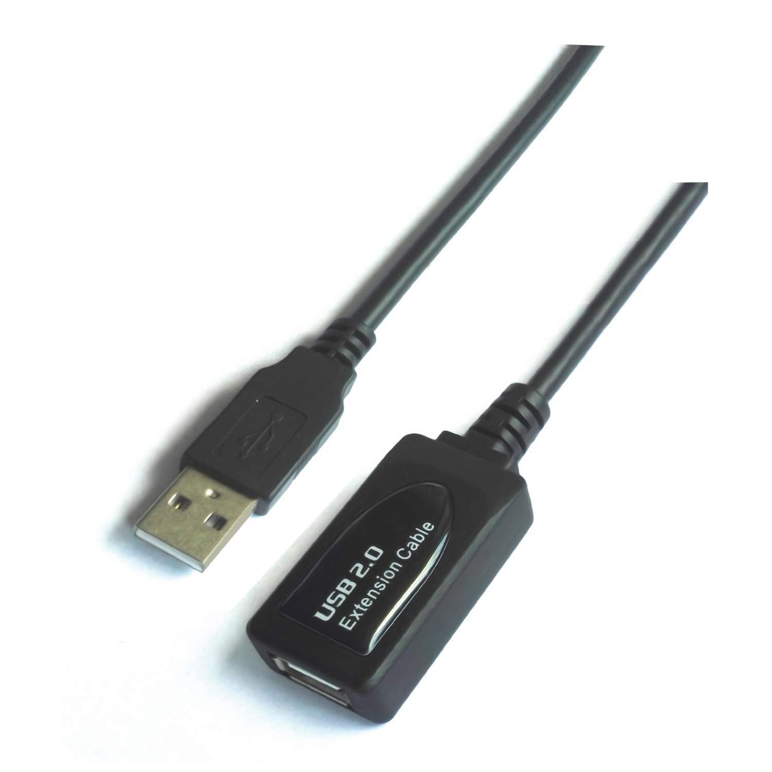 Cable Alargador USB 2.0 Aisens A101-0018/ USB Macho - USB Hembra/ Hasta 2.5W/ 60Mbps/ 5m/ Negro