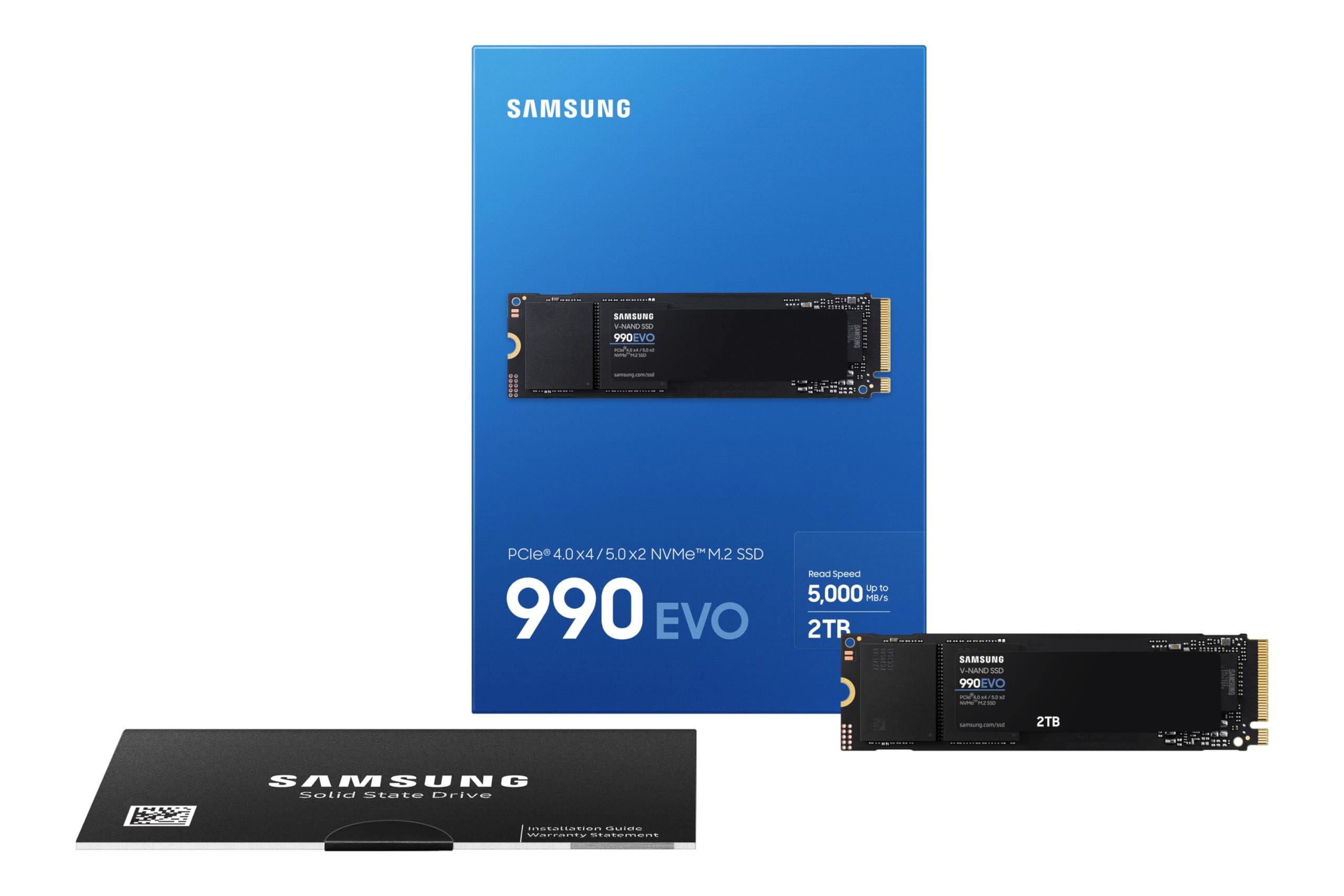 Disco SSD Samsung 990 EVO 2TB/ M.2 2280 PCIe 5.0/ Compatible con PS5 y PC/ Full Capacity