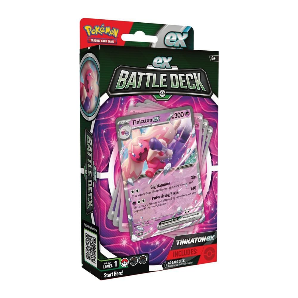 Juego de cartas pokemon tcg ex battle deck chien - pao - tinkaton