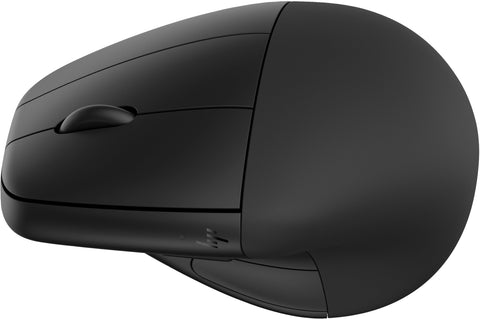 Ratón Ergonómico Inalámbrico por Bluetooth/ 2.4GHz HP 925/ Batería Recargable/ Hasta 1200 DPI/ Negro