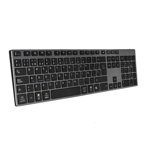 Teclado Inalámbrico por Bluetooth Subblim 3ADE301 Advance Extended/ Gris