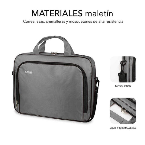 Maletín Subblim Oxford para Portátiles hasta 12.5'/ Gris