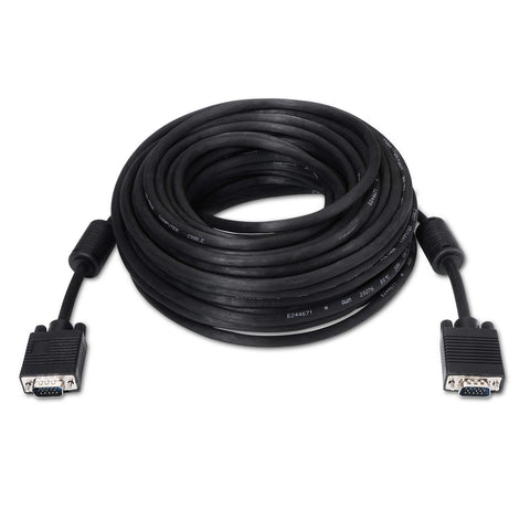 Cable SVGA Aisens A113-0074/ HDB15 Macho - HDB15 Macho/ Hasta 3W/ 10Mbps/ 10m/ Negro