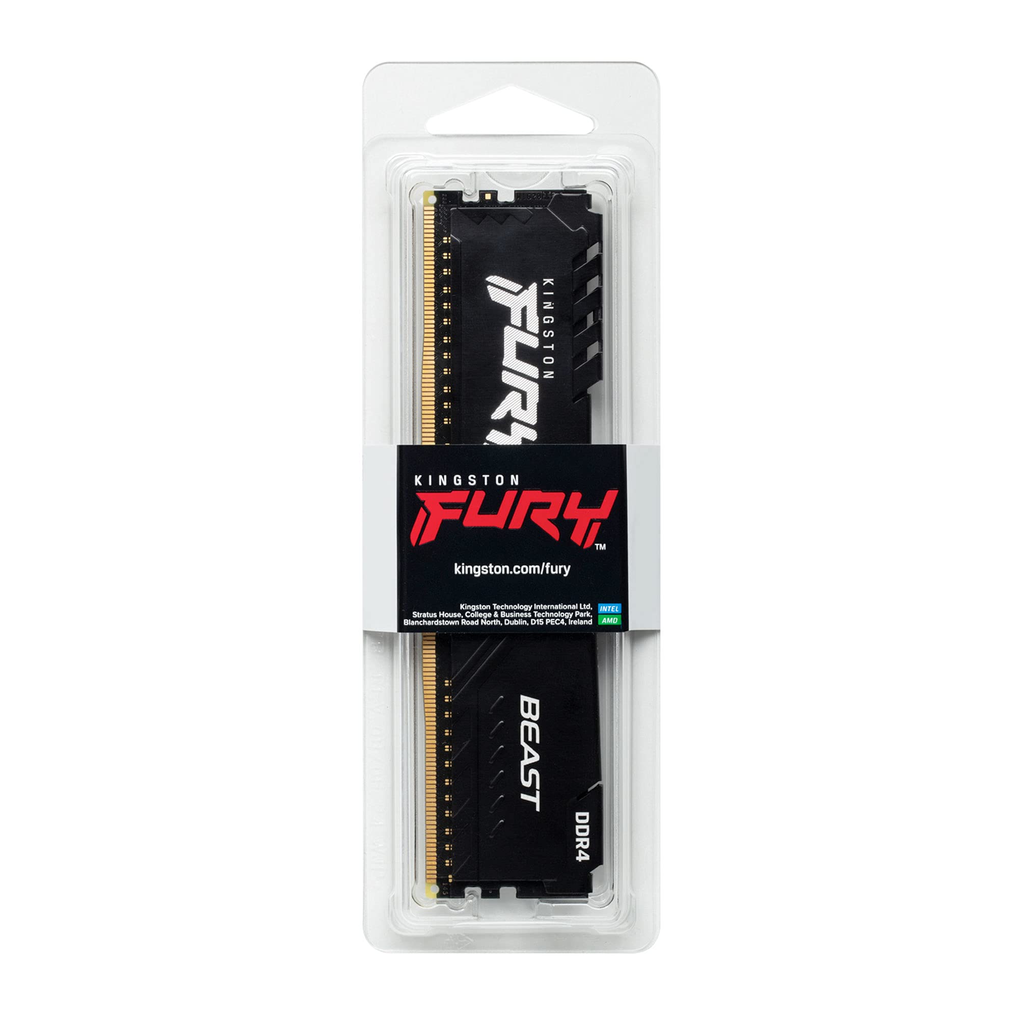 Memoria RAM Kingston FURY Beast 8GB/ DDR4/ 2666MHz/ 1.2V/ CL16/ DIMM