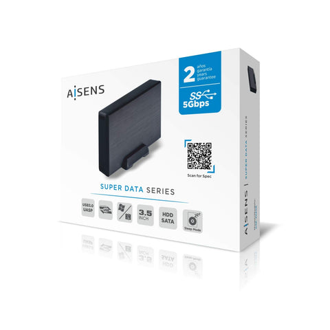 Caja Externa para Disco Duro de 3.5' Aisens ASE-3530B/ USB 3.1