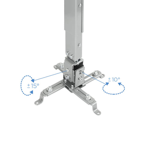 Soporte de Techo para Proyector TooQ PJ2012T-S/ Inclinable-Nivelable/ hasta 20kg