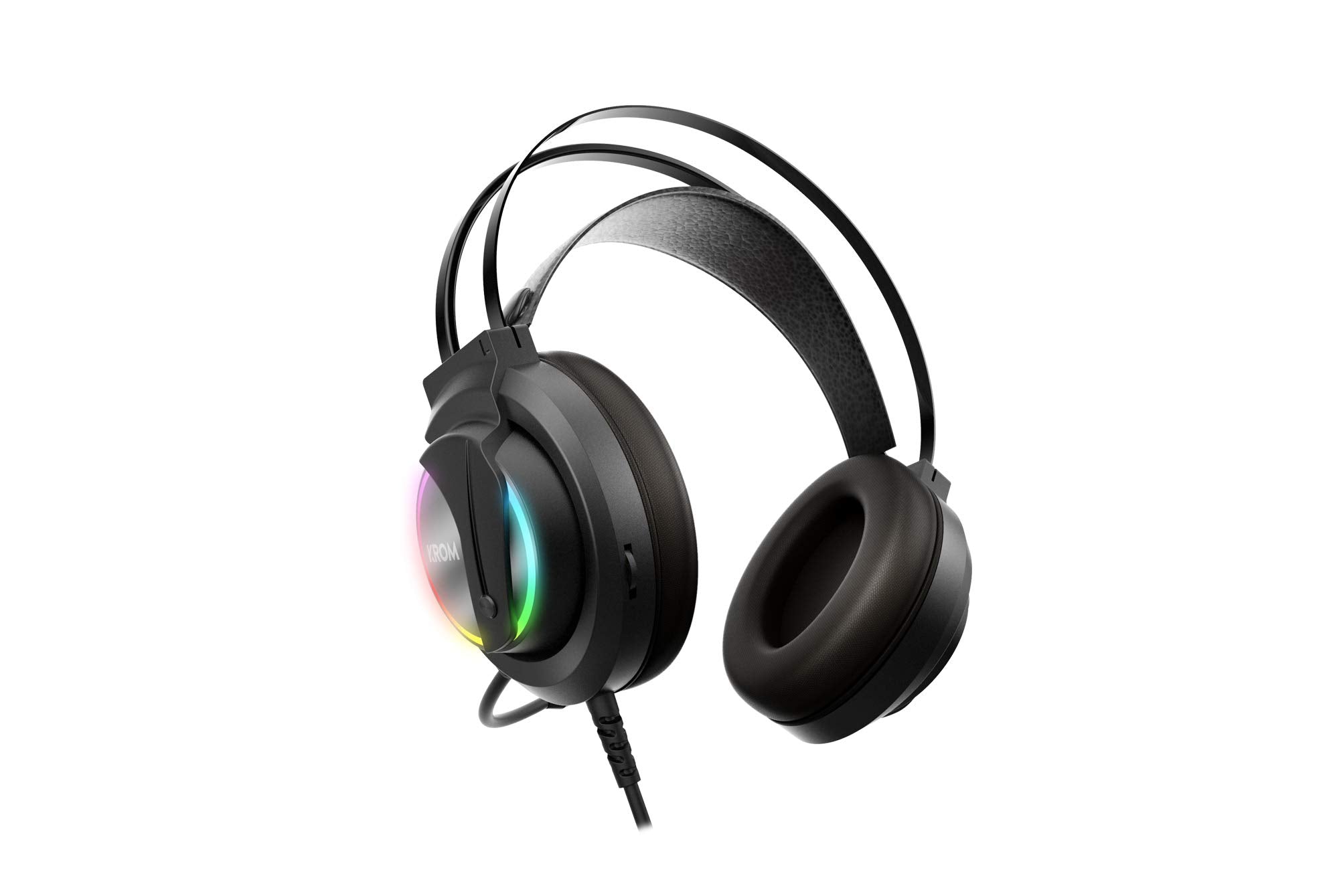 Auriculares Gaming con Micrófono Krom Kappa/ Jack 3.5/ USB 2.0/ Negros