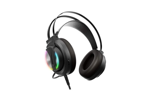 Auriculares Gaming con Micrófono Krom Kappa/ Jack 3.5/ USB 2.0/ Negros