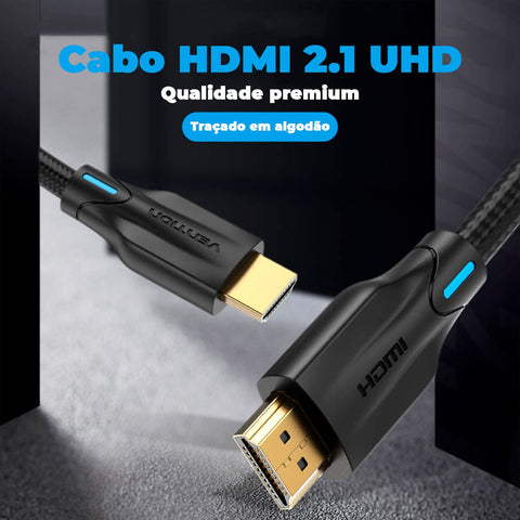 Cable HDMI 2.1 8K Vention AAUBH/ HDMI Macho - HDMI Macho/ 2m/ Negro