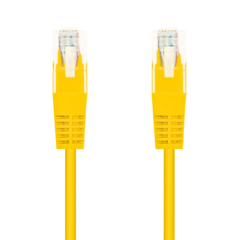 Cable de Red RJ45 AWG24 UTP Nanocable 10.20.0401-Y Cat.6/ 1m/ Amarillo