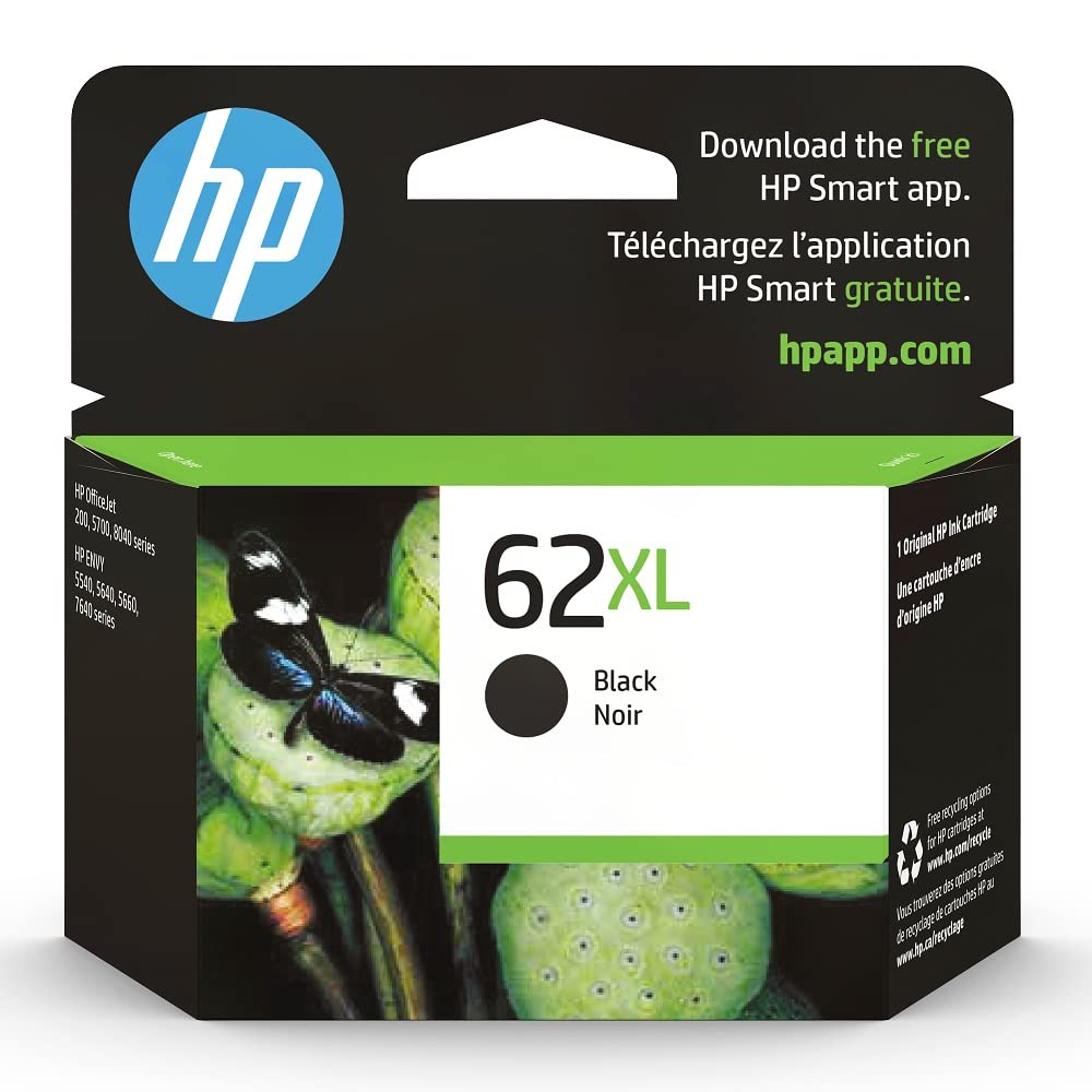 Cartucho de Tinta Original HP nº62 XL Alta Capacidad/ Negro