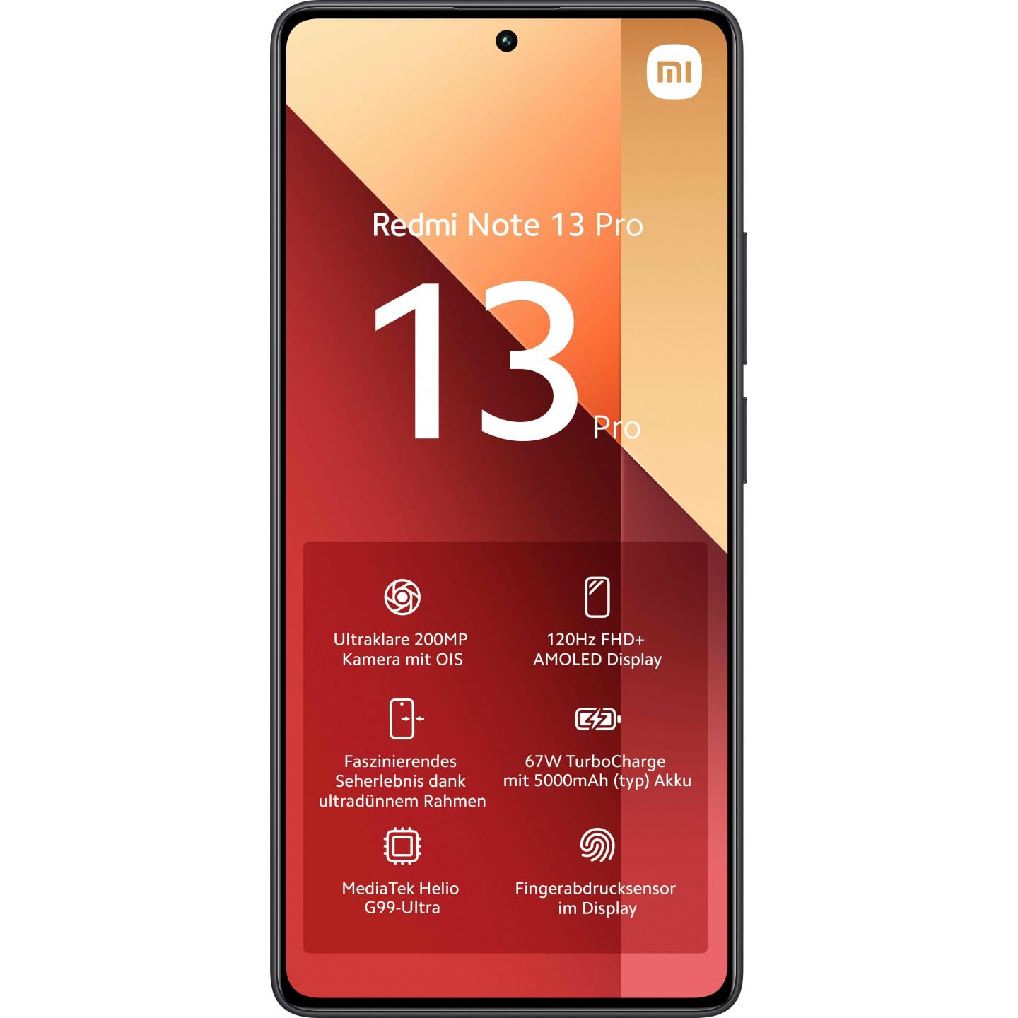 Smartphone Xiaomi Redmi Note 13 Pro NFC 8GB/ 256GB/ 6.67'/ Negro